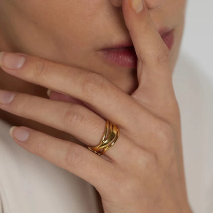 Gold Plated Open Ring