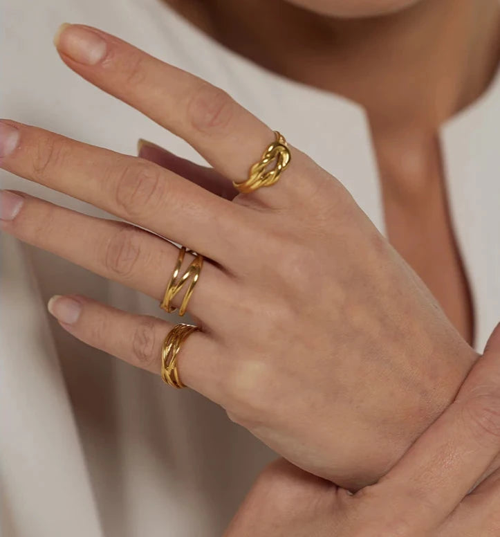 Gold Plated Open Ring