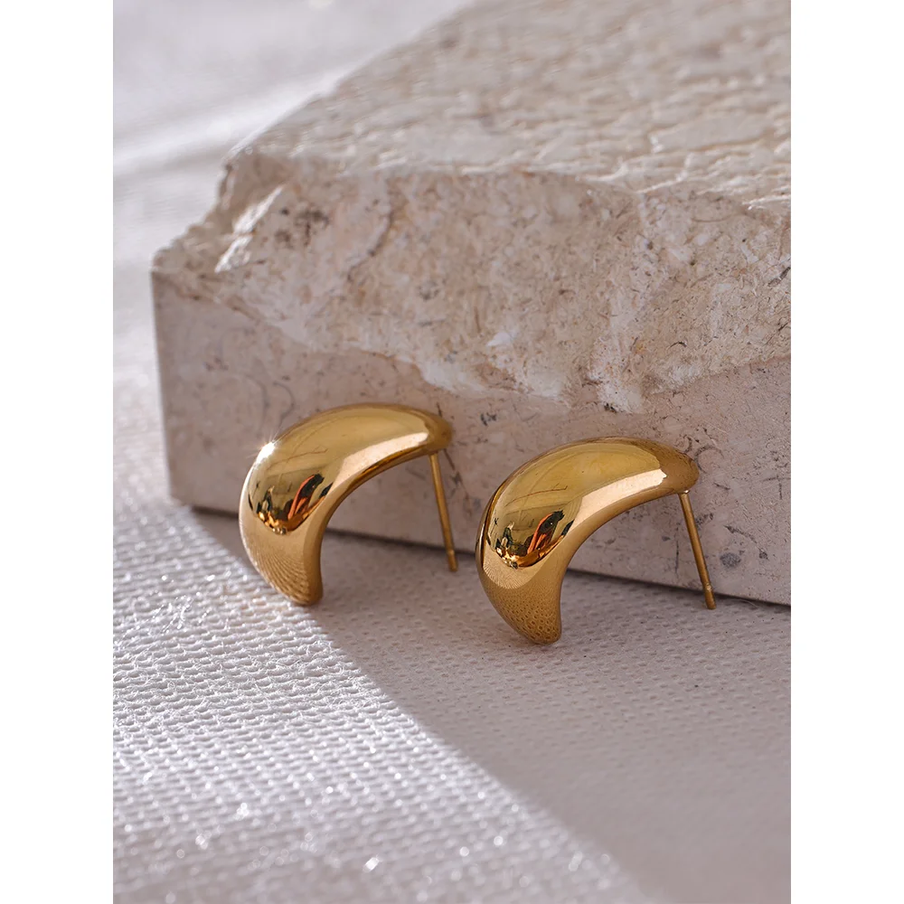 Gold Plated Lunas Earrings